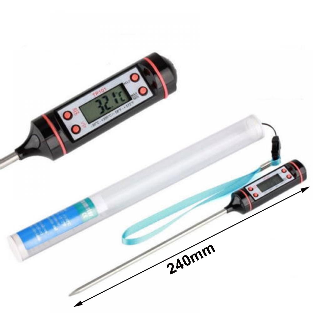 Kitchen Digital BBQ Food Thermometer Meat Cake Candy Fry Grill Cooking Gauge Oven Thermometer Tools Candle Wax Thermometer