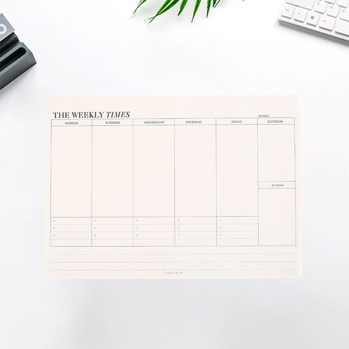 Practical Ly Planner Pad Tear-Off Pad Scrapbooking Scheduler For Week