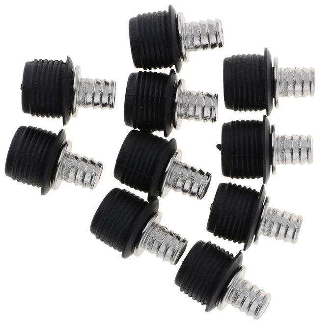 10Piece Black Plastic Push Rivet Trim Panel Fastener Clips Sets 029
