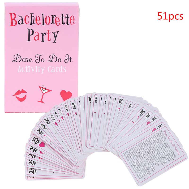 Truth Or Dare Game Card Bachelorette Party Wedding Decoration Party Game Girls Out Night Prop Drinking Game Cards