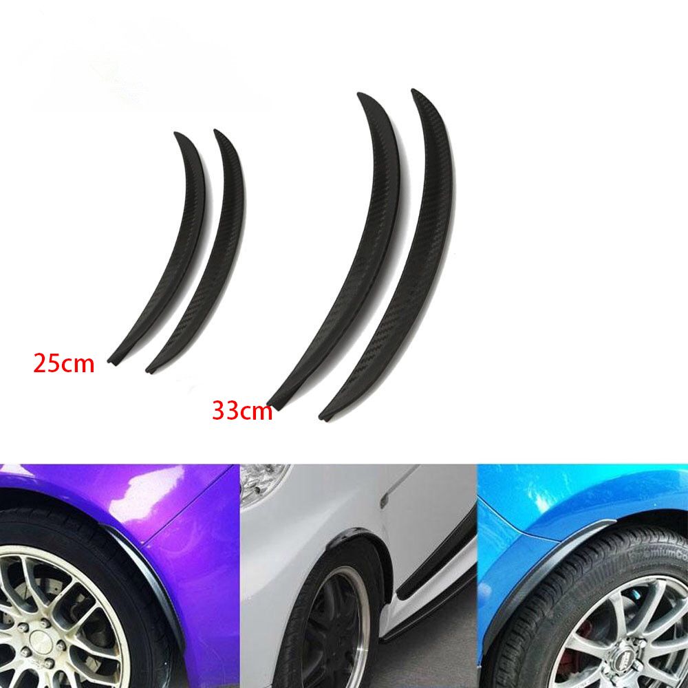 2pcs Carbon Fibre Fender Flare Wheel Eyebrow Decor