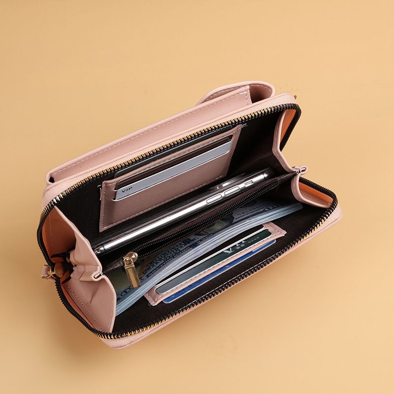 2021 New Ladies Long Clutch Large Capacity Mobile Wallet