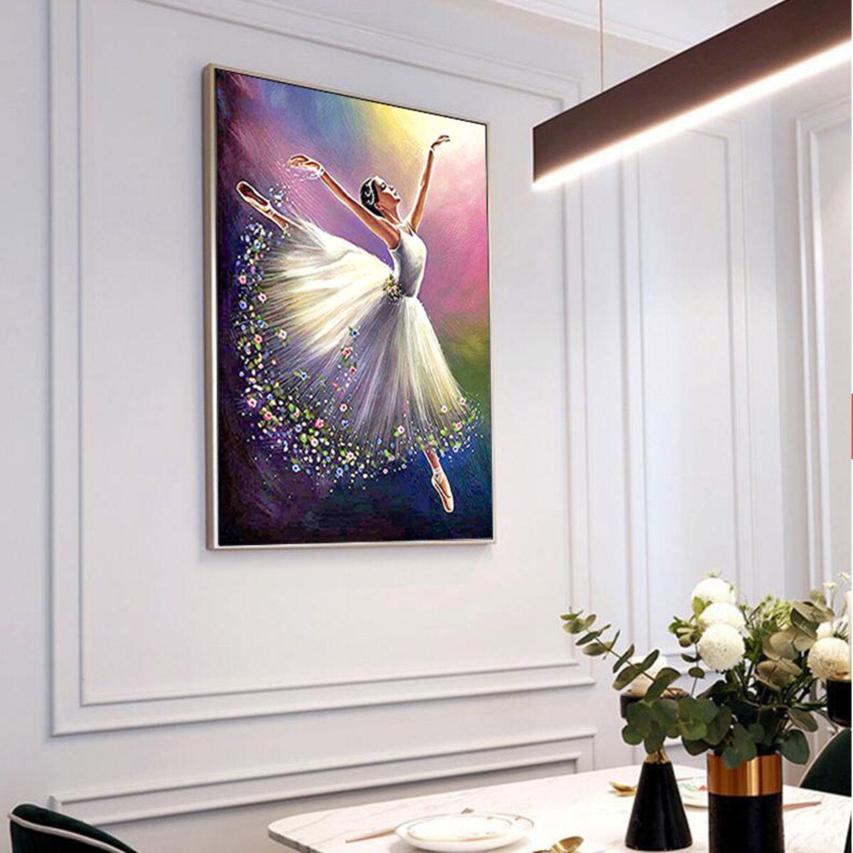 30x40cm 5D Dance Girl Full Drill DIY Digital Digital Coloring Living Room Bedroom Decoration