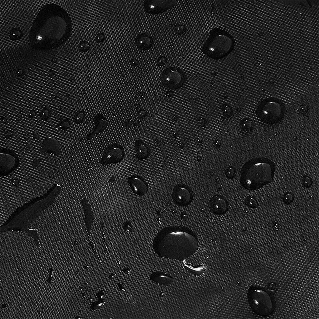Black Waterproof BBQ Cover Round Smoker Cover Heavy Duty Grill Cover BBQ Accessories Round Dustproof Covers 74*50cm