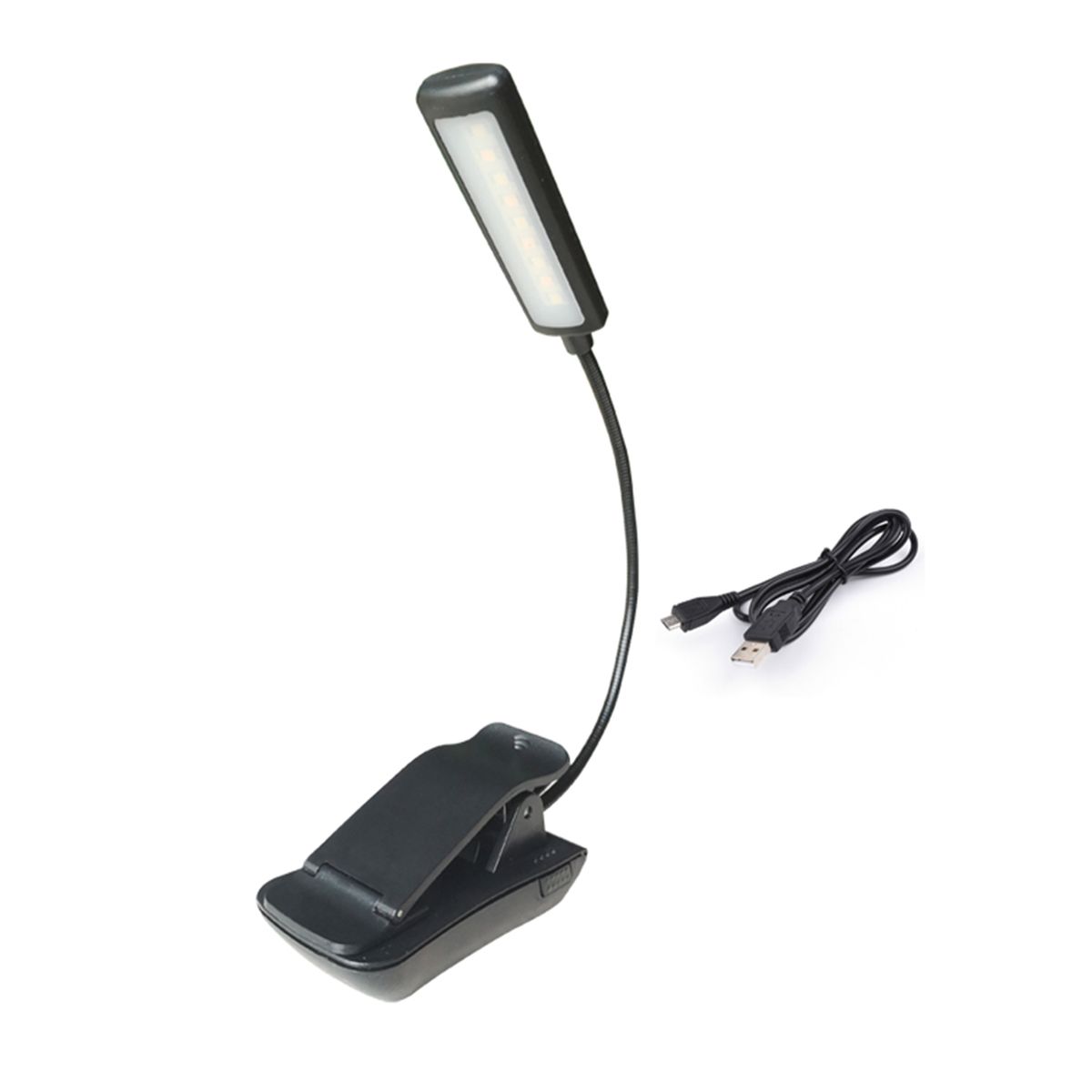 Rechargeable Book Light 9 LED Reading Light With 3 Color