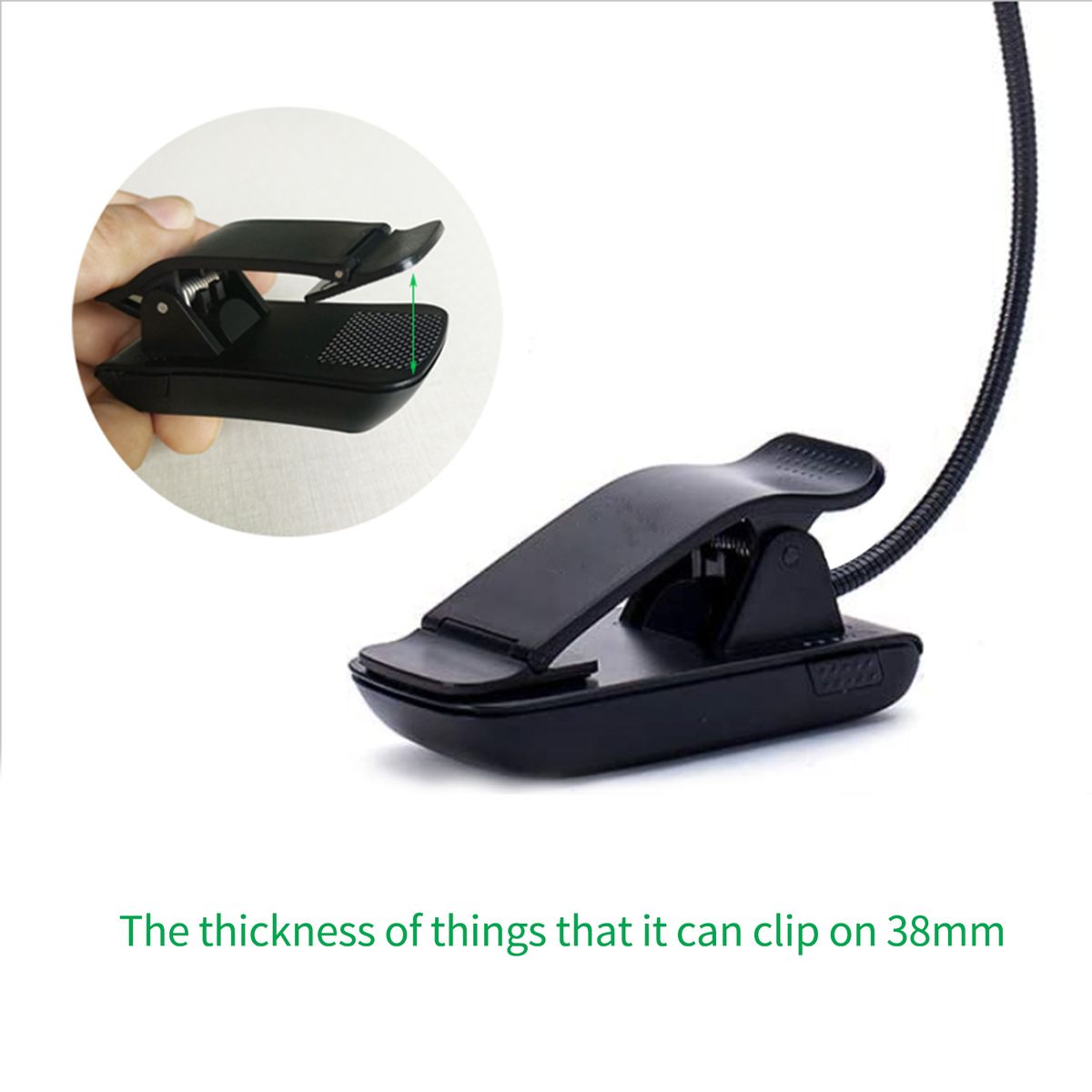Rechargeable Book Light 9 LED Reading Light With 3 Color