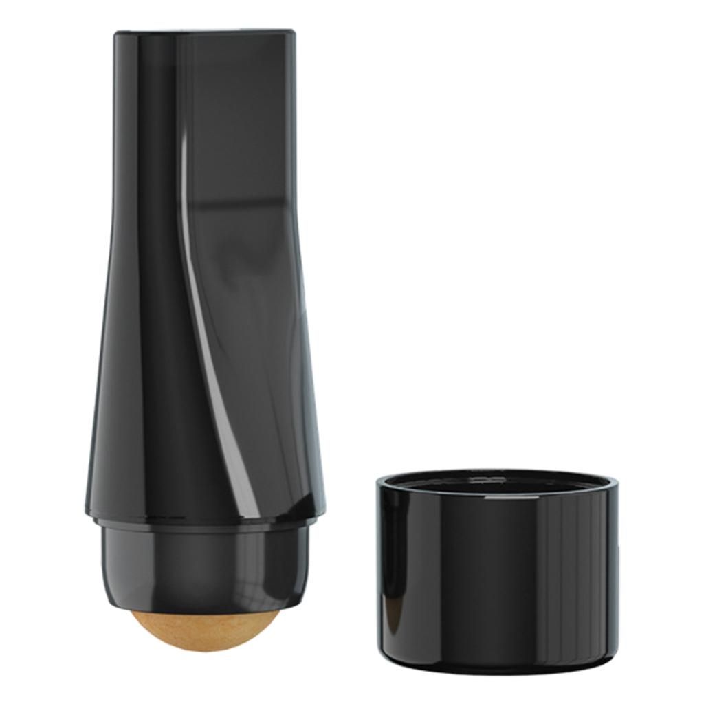 Oil-Absorbing Volcanic Roller Reusable Facial Skincare Tool Black