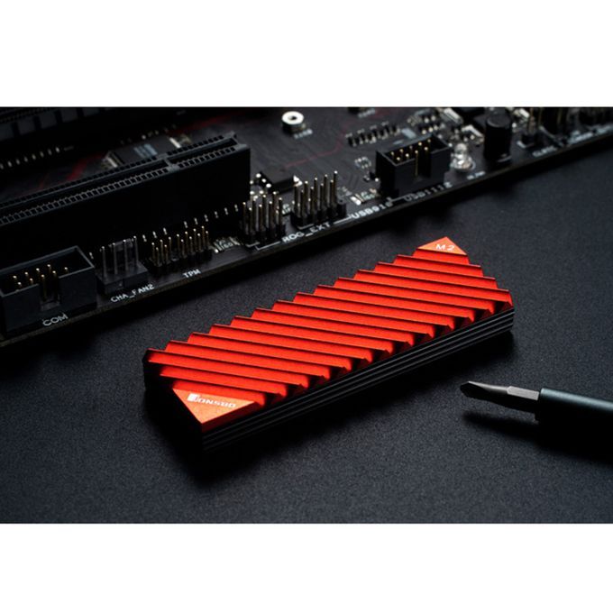 M.2 2280 SSD Solid State Hard Disk Heat Sink With Thermal Pad For Red