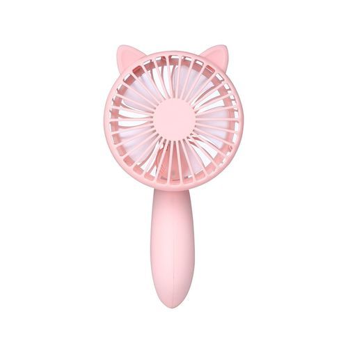 Ele Tri Al Fans Ele Tri  Portable Hold Desktop Ele Tri  Fan-pink