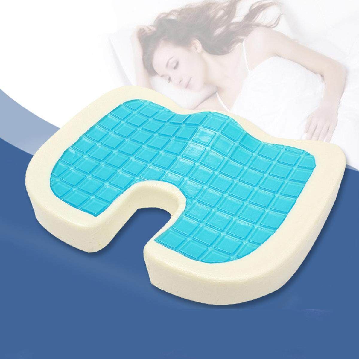Coccyx Cooling Memory Foam Cushion Back Hip Car Seat Booster