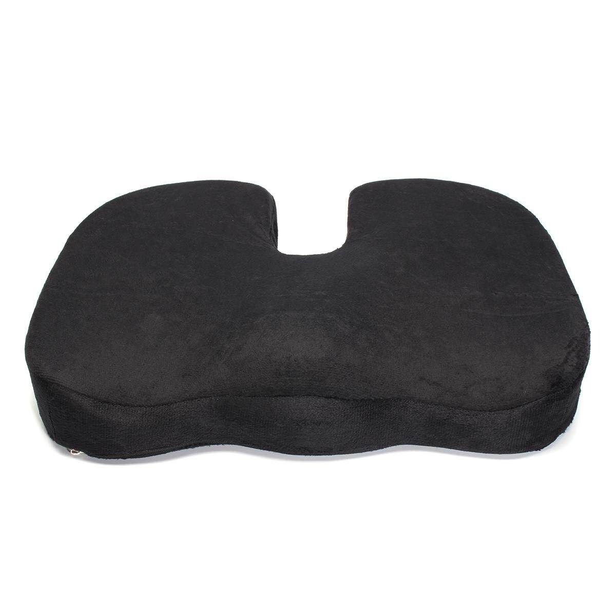 Coccyx Cooling Memory Foam Cushion Back Hip Car Seat Booster