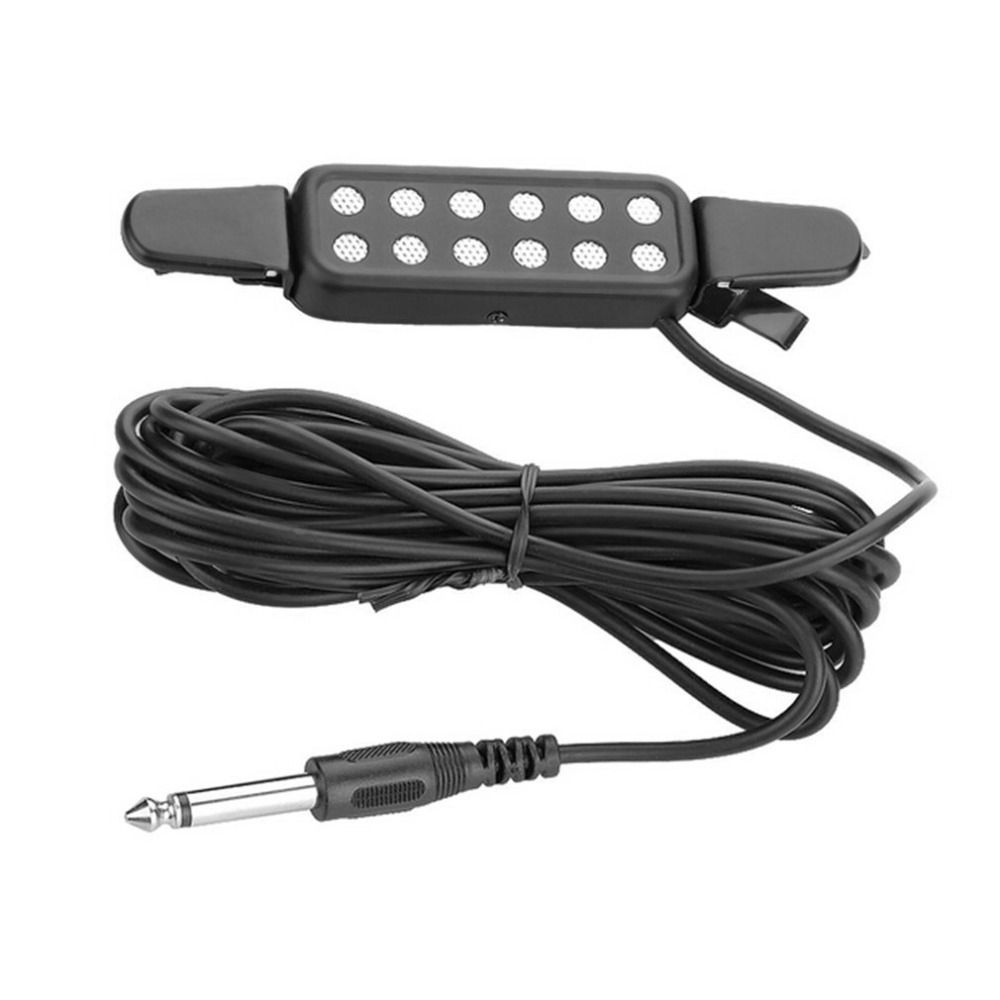 Sound Pickup 12 Hole Clip On Microphone Wire Amplifier Speaker For Acoustic Electric