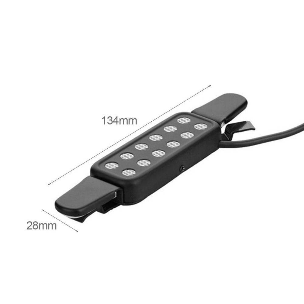 Sound Pickup 12 Hole Clip On Microphone Wire Amplifier Speaker For Acoustic Electric