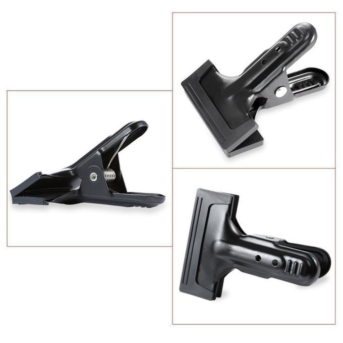 Photography Photo Studio Clips Light Stand Backdrop-Black