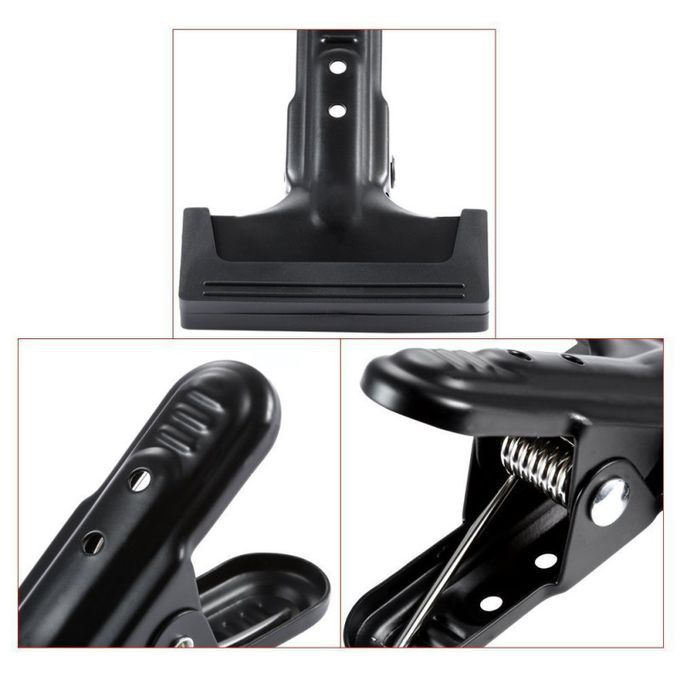 Photography Photo Studio Clips Light Stand Backdrop-Black