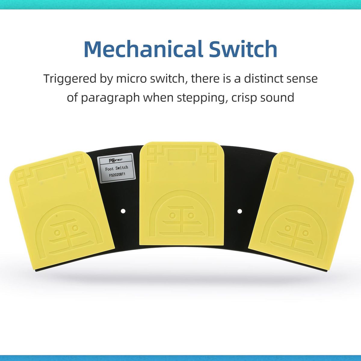 FS2020BT1 Triple Foot Switch Multifunctional Customized Foot Pedal USB+BT Dual-mode Connection Mechanical Switch Wide Application