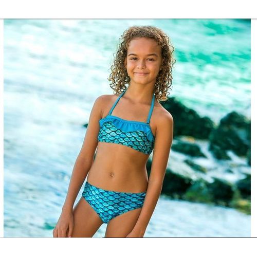 Tidal Teal Bikini Bottom Kids Large