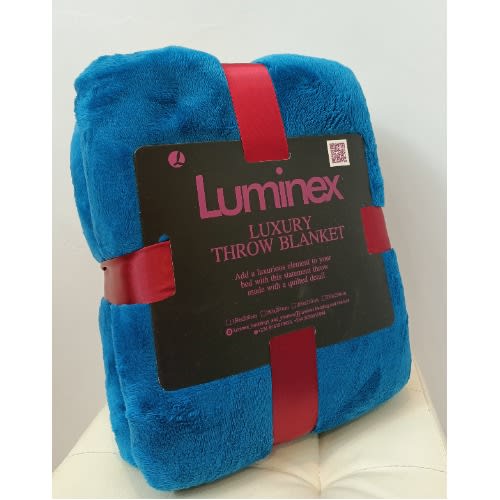 Blue Luxury Throw Blanket