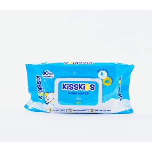 Kisskids Baby Wipes - 120 Wipes × 3 Packs