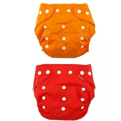 RO Reusable And Washable Baby Diaper & Inserts - 2 Pieces