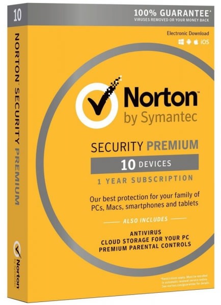 Security Premium Internet Security + Antivirus with Cloud Storage - 10 Devices - 2017