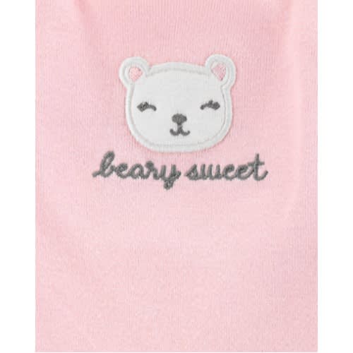 Baby Girl Beary Sweet Bodysuits And Matching Pant 3 Set