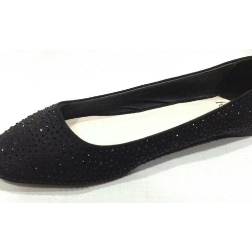 Embellished Ballerina Pump Flat Shoe