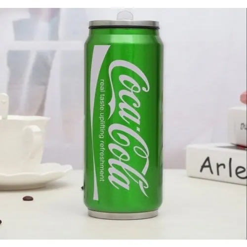 Stainless Steel Coca Cola Inspired Sports Water Bottle Vacuum Cup - 300ml