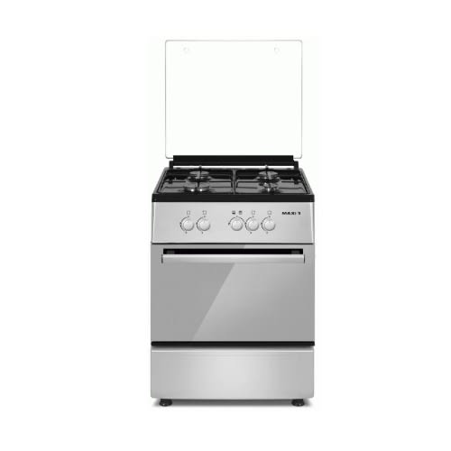 Gas Cooker 60 * 60 4b Basic - Black And  Grey
