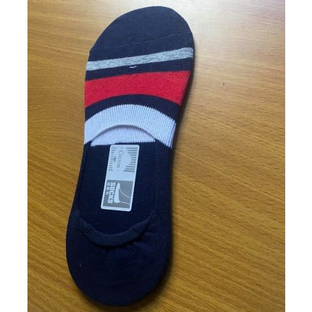 Men's Invisible  Stripes Socks - Blue