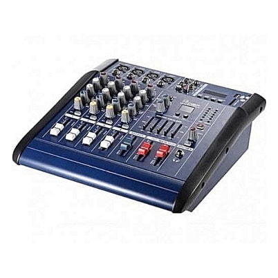 4 Channel Powered Mixer With Built-in Amp. Usb, Dsp Effects And Phantom Light