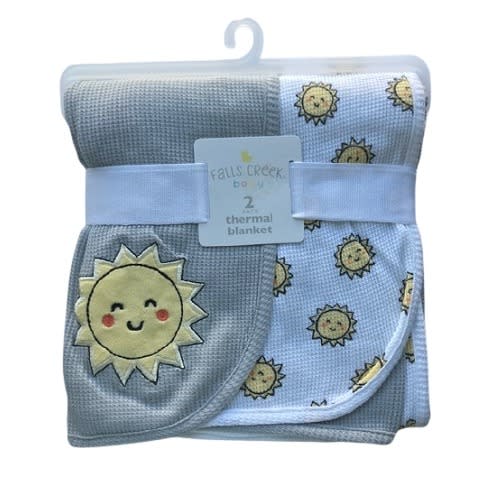 Newborn Baby Sunshine Thermal Shawl Blanket - 2 Piece