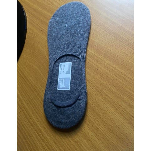 Invisible  Men's Cotton Socks - Dark Grey