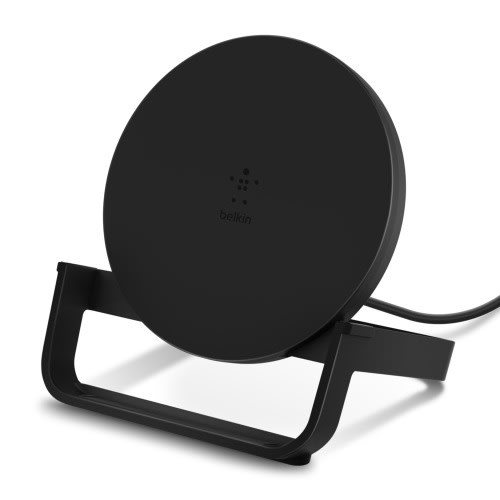 Wireless Charging Stand With Power Supply Unit - Black - 10W
