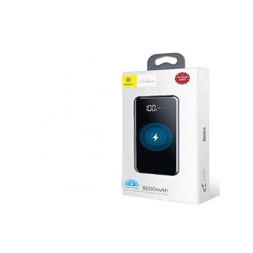 8000mah Qi Wireless Charger Power Bank For Samsung S8/s8+/s9/s9+/s10 /s10e/s10+ - Black