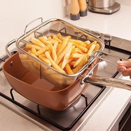 5 In 1 Copper Chef Square Pan