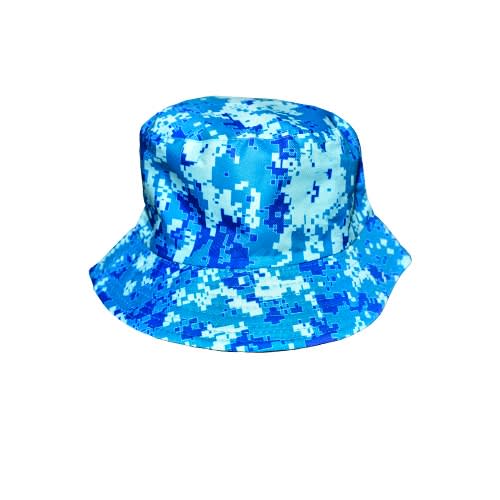 Divergence Camo Bucket Hat -blue