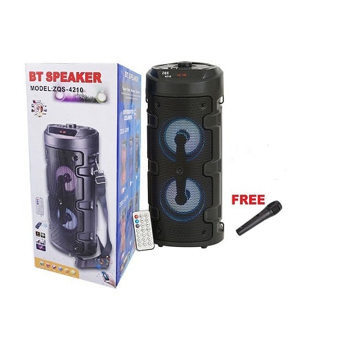 Rechargeable Bluetooth Speaker Plus Free Microphone