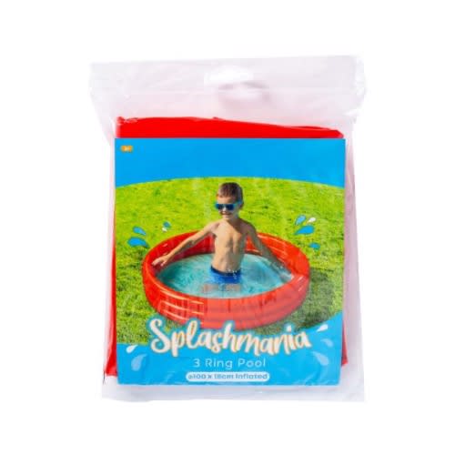 3 Rings Paddling Pool Red