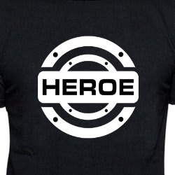 Heroe Print T-shirt - Black