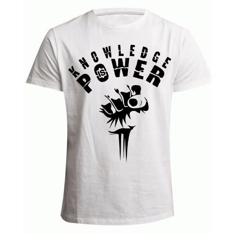 Knowledge Print Tshirt - White