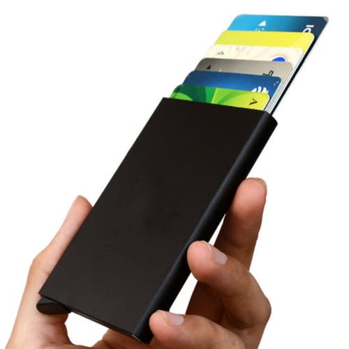 Ultra Slim Pop-up ATM Card Holder - Black