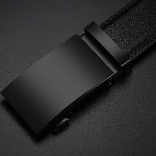 Classy Leather Automatic Mens Strap Belt -Black
