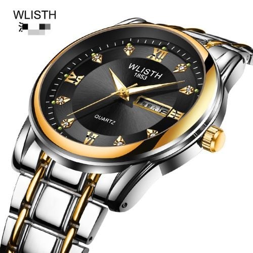 Men's Stainless Steel Calendar Wrist Watch