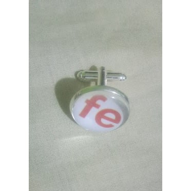 10 Silver Blank Cufflinks 18mm With Glass Covers