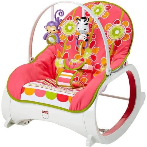 Infant To Toddler Baby Bouncer Rocker - Floral Confetti