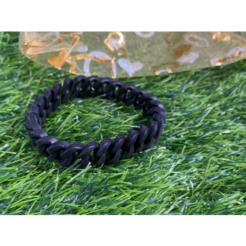 Silicone Stylish Expandable Men's Bracelet -Black
