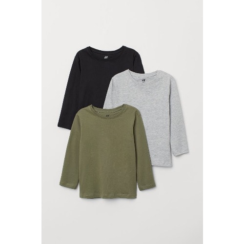 Long Sleeve Top- Pack Of 3