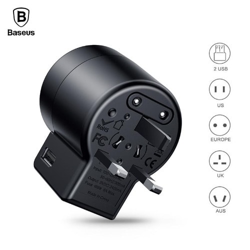 All In 1 Rotation Universal Travel Charger - Usb Adapter Portable Wall Charger