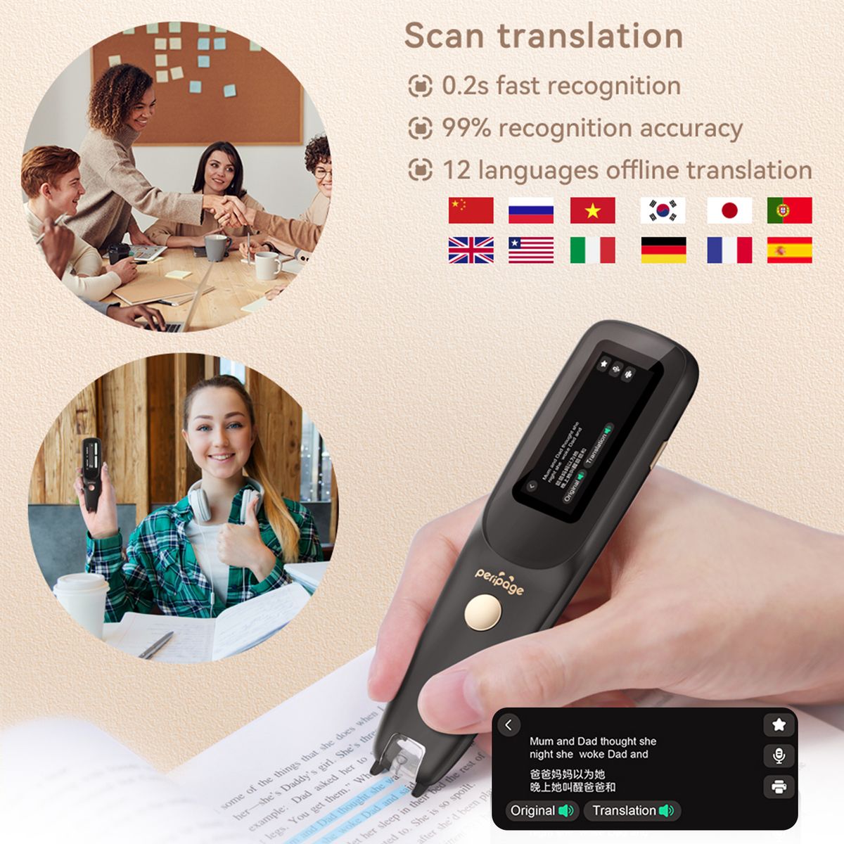 Dictionary Translation Scanning Pen
